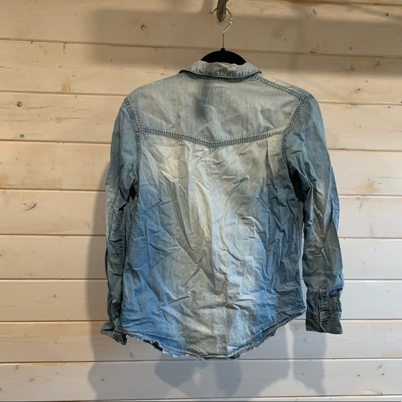 Garage | Light Denim Button Up Long Sleeve - Picture 5 of 7